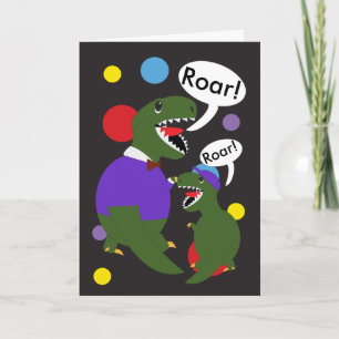 Vaderdag Tyranosaurus Rex dinosaurus personalisere Kaart
