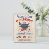 Vaderdag  uitnodiging BBQ (Staand voorkant)