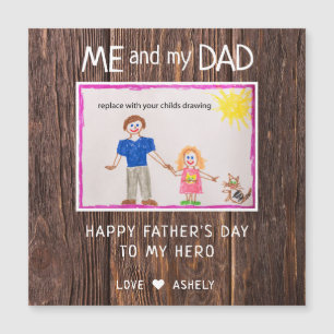 Vaderdag Uw Kaart voor kindertekennetten