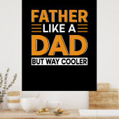 Vaderdag vader als een vader poster (Keuken)