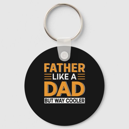 Vaderdag vader als een vader sleutelhanger (Voorkant)