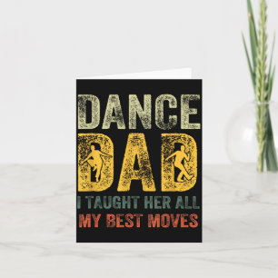 Vaderdag Vader Dans Geleerde Bewegingen Danser Kaart