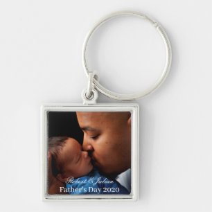vaderdag vader die baby zoent sleutelhanger