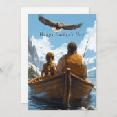 Vaderdag vader en dochter gaan Gevist (Voorkant / Achterkant)