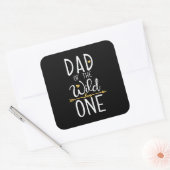 Vaderdag vader van de wilde liefde Een Vierkante Sticker (Envelop)