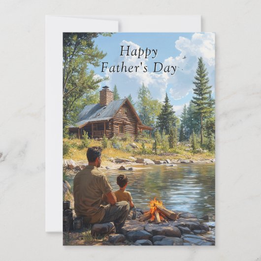 Vaderdag Vader & Zoon Log Cabin Kampvuur (Voorkant)