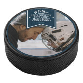 Vaderdag-/vaderdag-cadeau van Kinderen naar vader  Hockey Puck (3/4)