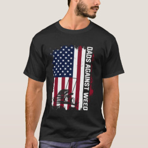 Vaderdag vaders tegen onkruid grappige patriottisc t-shirt
