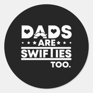 Vaderdag vaders zijn ook wifties ronde sticker