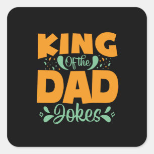 Vaderdag van de vader vierkante sticker