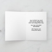 Vaderdag van Dog, beste vader ooit! Kaart (Binnen)