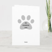 Vaderdag van Dog - Cute Dog Dad Kaart (Achterkant)