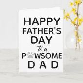 Vaderdag van Dog - Cute Dog Dad Kaart (Gele Bloem)