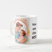 Vaderdag van harte & waardering koffiemok (Voorkant links)