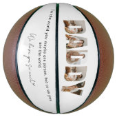 Vaderdag van papa Foto Collage Basketbal (Verticaal)