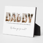 Vaderdag van papa Foto Collage Fotoplaat (Zijkant)