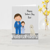 Vaderdag van Son with Dad & Son Kaart (Gele Bloem)