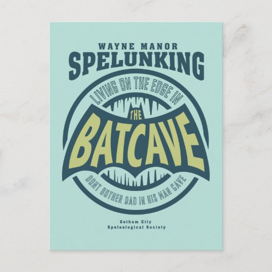 Vaderdag | Verander geen vader in zijn Batcave Uitnodiging Briefkaart (Voorkant)