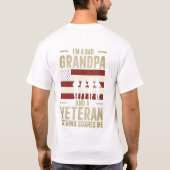 Vaderdag, Verjaardag Pap, Opa & Veteraan T-shirt (Achterkant)