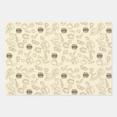 Vaderdag Verpakkingsdocument Vlakke Bladreeks van Inpakpapier Vel (Voorkant)