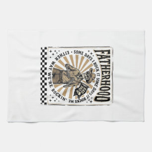 Vaderdag Vintage Skelet Cowboy Vader Shirt Ontwerp Theedoek