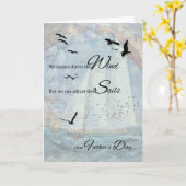 Vaderdag | Vintage ZeevaartThema Kaart (Gele Bloem)