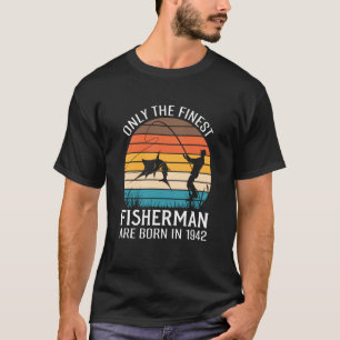 Vaderdag Vissen Visser Geboren in 1942 T-shirt