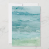 Vaderdag Vist bij de Lake Invitation Kaart (Achterkant)