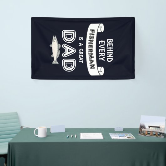 vaderdag Vist grote vaders feestbanner Spandoek (Beurs)