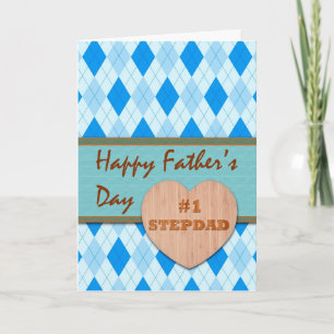 Vaderdag voor #1 Stepdad, Argyle Design Kaart
