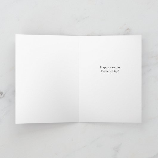 Vaderdag voor Beste vader Universe Thema Kaart (Binnen)