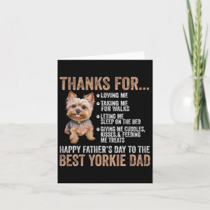 Vaderdag voor de beste Yorkie Dad Yorkshire Terri Kaart