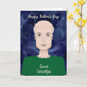 Vaderdag voor Grote Opa Kaart (Gele Bloem)