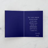 Vaderdag voor Husband Red en Blue Kaart (Binnen)