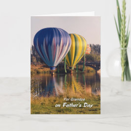 Vaderdag voor Opa Hete Luchtballonnen Splash Kaart
