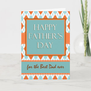 Vaderdag voor papa, Argyle Design Kaart