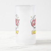 Vaderdag voor pop-stijl matglas bierpul (Center)