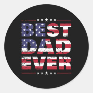Vaderdag voor vader beste vader ooit Amerikaanse v Ronde Sticker