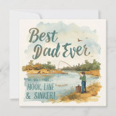 Vaderdag voor Vissen Lover Dad Kaart (Voorkant)