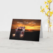 Vaderdag voor vrachtwagenchauffeurs kaart (Gele Bloem)