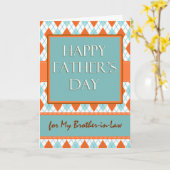 Vaderdag voor zwager, Argyle Design Kaart (Gele Bloem)