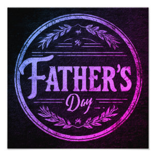 Vaderdag Wall Art Foto Afdruk