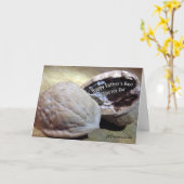 Vaderdag walnoten kaart (Gele Bloem)