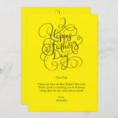 Vaderdag wensen kaart (Voorkant / Achterkant)