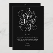 Vaderdag wensen kaart (Voorkant / Achterkant)