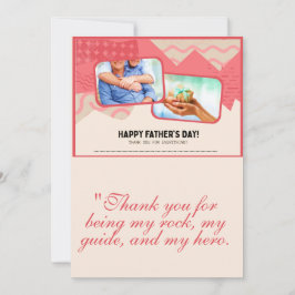 Vaderdag-Wenskaart Bedankkaart