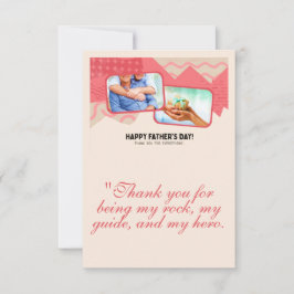 Vaderdag-Wenskaart Bedankkaart