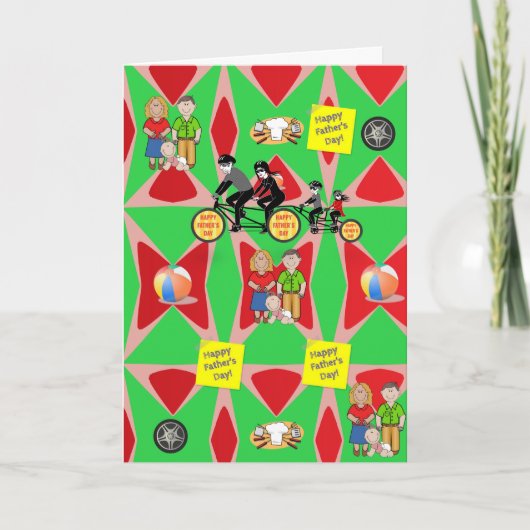 Vaderdag Wenskaart Feestdagen Kaart (Voorkant)