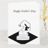 Vaderdag Wenskaart Kaart (Gele Bloem)