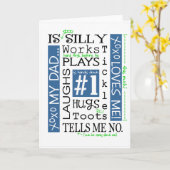 Vaderdag Wenskaart/Mijn vader Kaart (Gele Bloem)